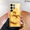 Golden Steed Pattern for Galaxy S24Ultra S23 S22 S25 S21 S20UltraA55A15A16Phone Case Pattern Shockproof Protective Back Cover