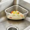 Kitchen Sink Drain Basket Leak-proof Metal Trash Strainer Stainless Steel Triangle Food Vegetables Peel Egg Filter Storage Tool