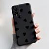 Phone Case For TCL 505 T509K T509A Bumper Black Shockproof Soft Casing Popular Lucky Cute White Furry Bear Pattern Cover