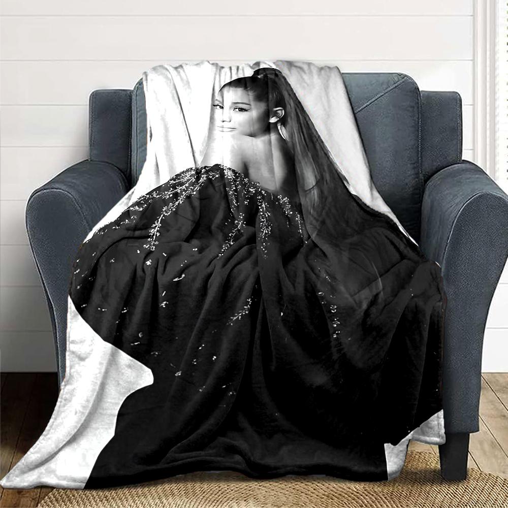 Elegant Fashion Portrait Blanket Soft Throw Blanket For Home Bedroom Bed Sofa Travel Office Solid Christmas Blanket