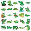 50 Crocodile Cartoon Stickers - Fierce Q Version Animal Decorations for Journals & Tablets