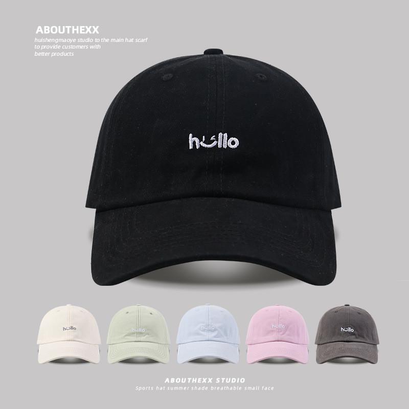 Cotton Letter Embroidered Baseball Cap For Girls Spring Summer Casual Sun Protection