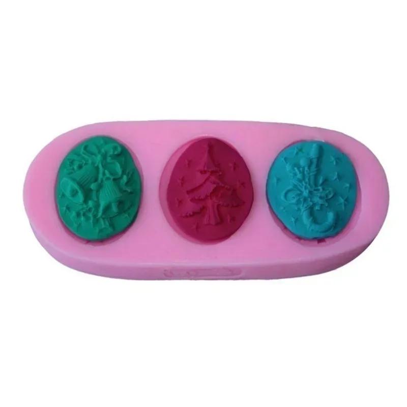 Christmas Tree Shape Silicone Fondant Cake Mold Soap Chocolate Candy Decorating Moulds Fashion Baking Accessorie Supplies
