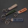 lexus Car Vintage Leather Keychain Zinc Alloy Keyring For RX330 IS250 Ct200h ES300h RX350 IS300h UX Key Holder Pendant Ornaments