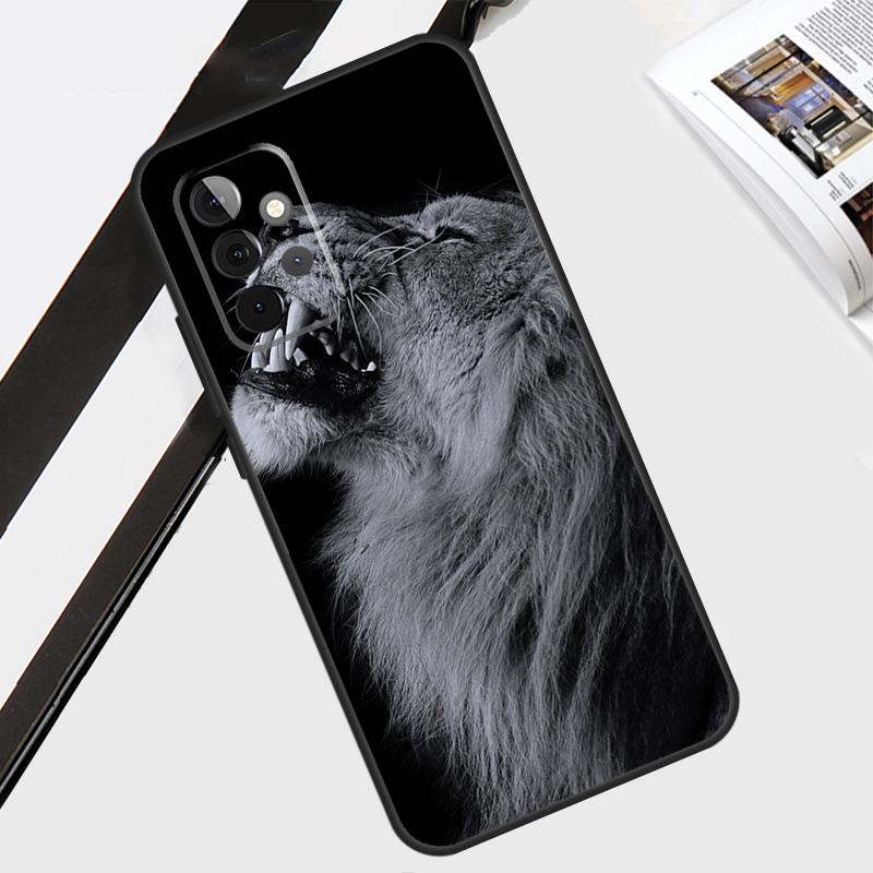 Funda León Rugiente Para Samsung Galaxy A56 A36 A26 A16 A06 A54 A34 A14 A12 A22 A32 A52 A13 A53 A15 A35 A55