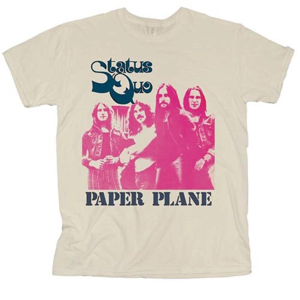 Status Quo Paper Plane Francis Rossi Official Mens T-Shirt M