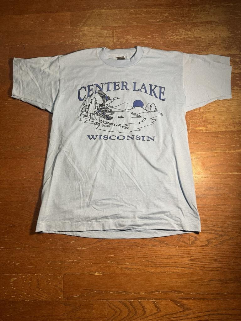 90s Vintage Center Lake Wisconsin Graphic Tee