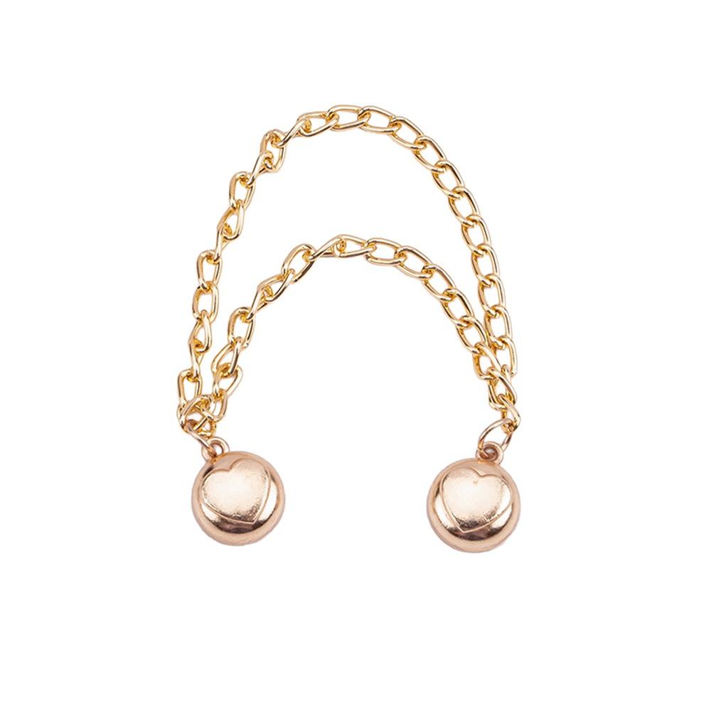 1pc New Rolled Edge Leg Fixing Clip Strong Magnetic Suction Adjustable Leg Cinching Artifact Seamless Leg Buckle Sleeve Shirt