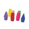 120 Pieces Color Random Universal Torch Head Pencil Erasers Erasing Too Replacement Pen Caps Stationery Accessories