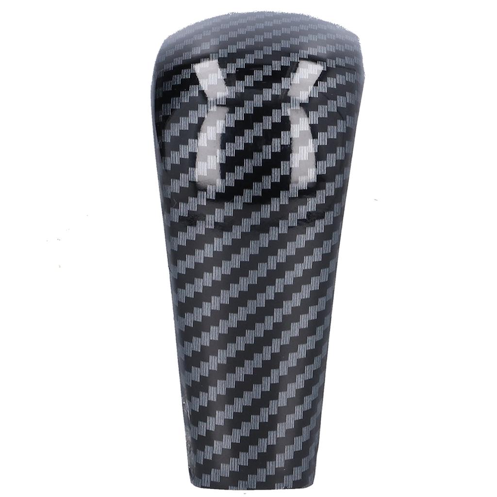 Gear Shift Knob Cover Trim Carbon Fiber Style Decor Replacement for Mazda 3 CX‑30 with Auto Transmission