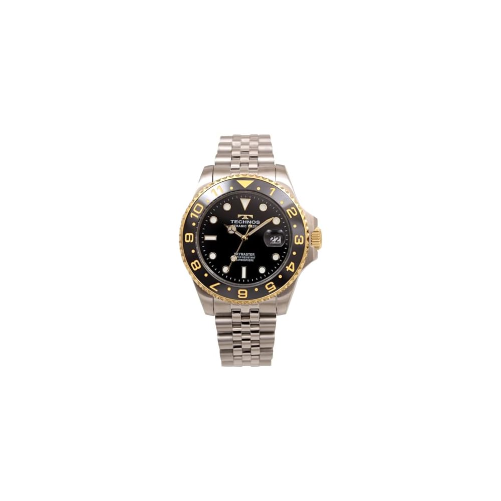 Technos T9C11BG Men s Watch 10 ATM Water Resistant Date Display Black