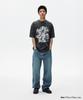 MAHAGRID Flower Star Pigment Tee Charcoal(Mg2Fmmt512A)