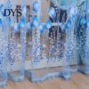 1x2m Tulip Flower Print Tulle Voile Curtain Window Drapery Balcony Room Decor