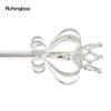 Silver White Alloy Leaf Wands for Girl Princess Wands for Kids Angel Wand for Party Cosplay Costume Wedding Birthday Party 49cm
