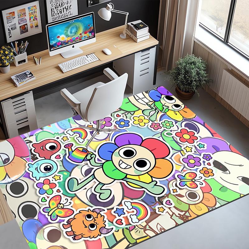 Dandy's World Pattern Rug, Indoor/Outdoor Mat, for Picnic, Gameroom, Bedroom, Office, Living Room, Home Decor Carpet, Birthday Gift