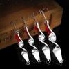 CREEKMOON 50Pcs 360 Degree Rotation Metal Spinner Spoon Fishing Lures Long Shot Trout Hard Bait Sequins Artificial Baits for Fish 10g 14g 21g 28g