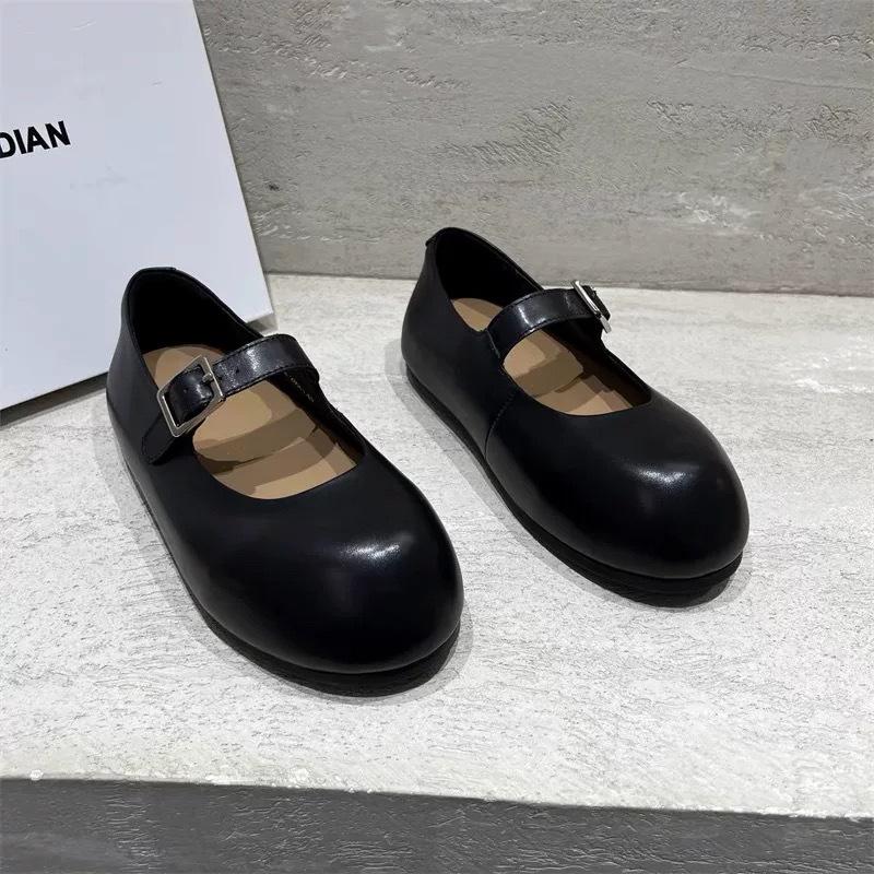 Fashion New versatile leather shoes Mary Jane Women Fashion Anti slip footwear Spring Autum Retro Thick Sole ladies Shoes Zapatos Mujer