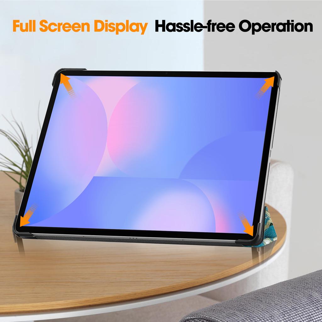 For Samsung Galaxy Tab S10 FE+ Case Pattern Print Leather Stand Tablet Cover