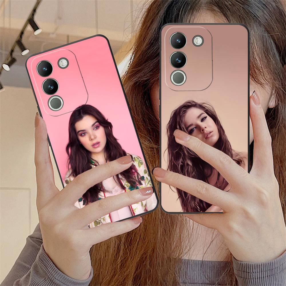 Hailee Steinfeld Matte TPU Mobile Phone Case for VIVO Y77 76 75 74 73 72 58 56 55 51 50 38 36 Y19 Y18 Y03 Y01 5G Colorful Cover
