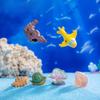 10 Stück Kreative Mini Meerestier Muschel Miniaturen DIY Aquarium Harz Ornamente Feengarten Moos Terrarium Mikrolandschaft