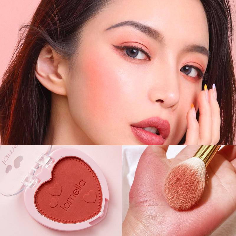 Lameila Blush Palette Nude Contouring for Beginners - Heart Blush Shade 5107