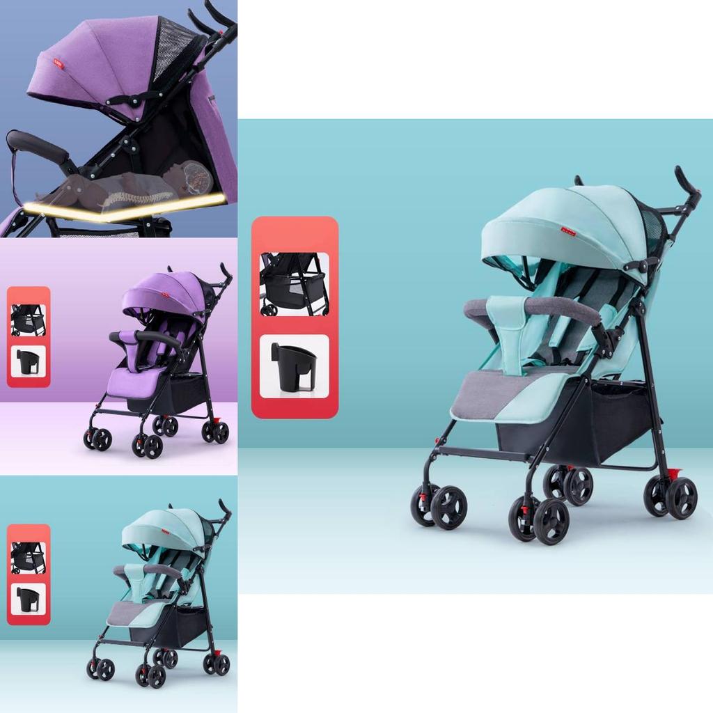 Lightweight Versatile Baby Stroller With Reclining Seat And Easy Folding Design For Comfortable Travel