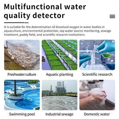 Tuya Floating Dissolved Oxygen Meter LCD Display 0-20mg/L DO Tester Water Quality Analyzer For Fish Tank Aquaculture
