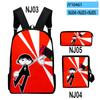 Trendy Subway Midnight Game 3D Print 3pcs/Set Pupil School Bags Laptop Daypack Backpack Inclined Shoulder Bag Pencil Case