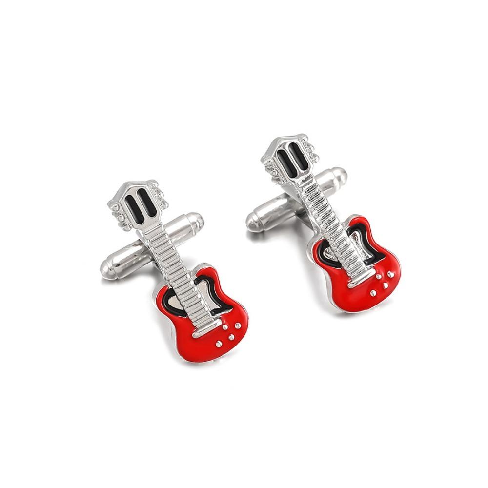 Piano Guitar Cuff Links Treble Clef Music Instrument Series Cufflinks Music Note Sleeve Button  Men
