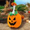 Halloween Pumpkin Goose Costume Yard Silly Lawn Goose Shirt Outfit with Elastic Rope Hat Festive Outdoor Garden Decor