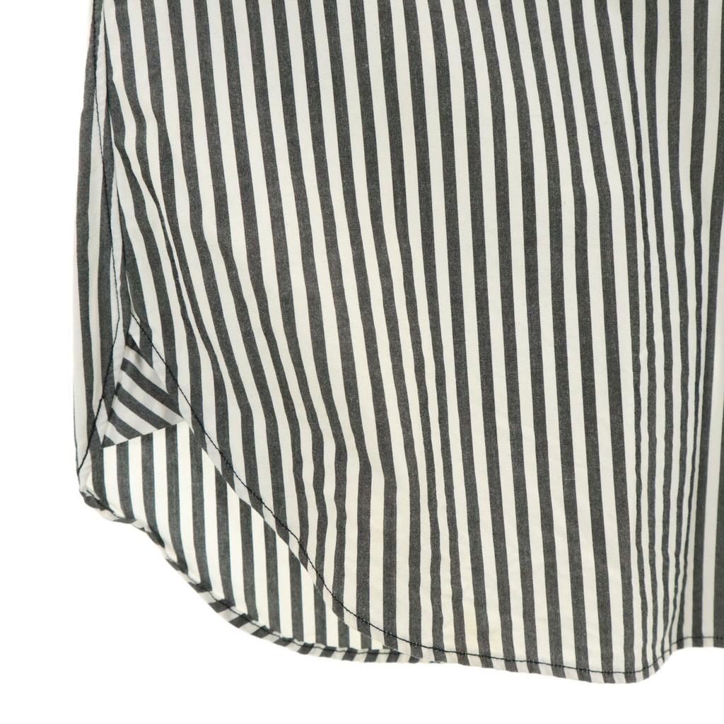 ONASSIS Striped Pattern Long sleeve Button down shirt M white Men's Used