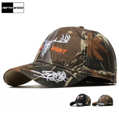 Hochwertige Baseballmützen mit Tiermustern für Männer mit DEER HUNT-Buchstaben Baseballmützen Hip Hop Street Dad Hats