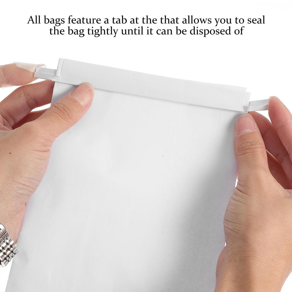 POPETPOP Disposable Vomit Bags, Portable Vomit Bags, for Airplane & Travel Sickness, Morning Sickness, and Pregnancy, 25-Pack