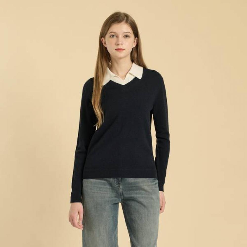 Bcbg Color Collar Knit Pullover B5w9k406 gray (96)/77