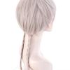 LUPU Men's Wig Lolita Anime Short Cosplay Wigs For Boy Synthetic Trailing Tail Fake False Hair Gray White Heat Resistant Fiber