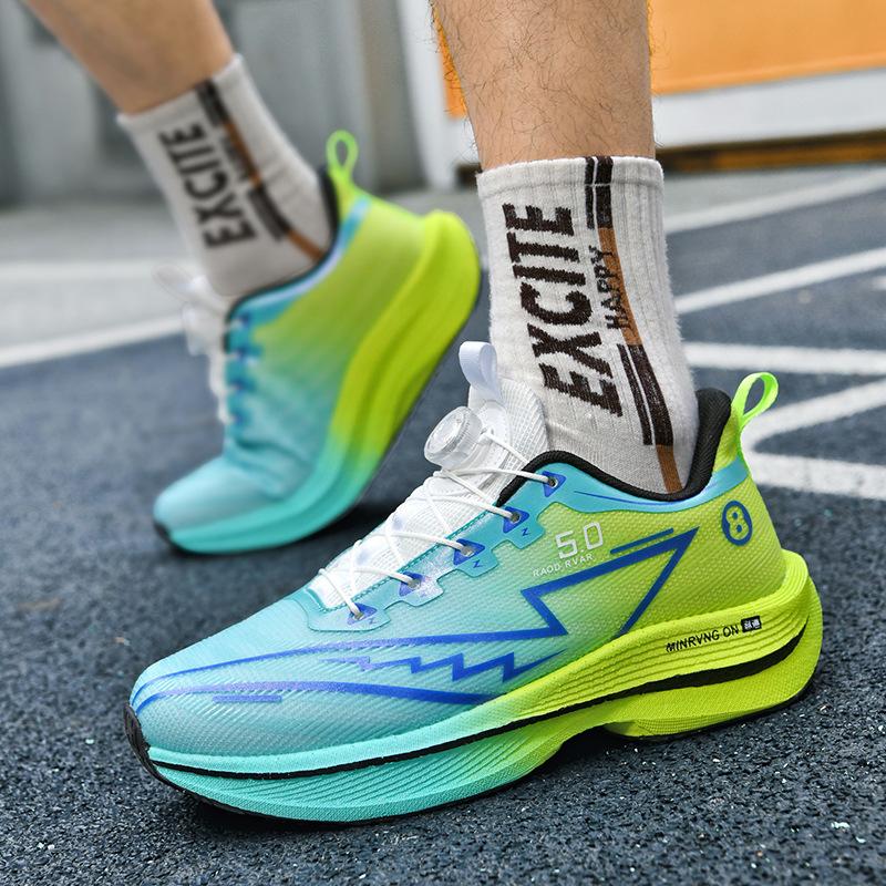 New Foreign Trade Red Rabbit Racing Running Shoes High Quality Breathable Ultra Light Shock Absorption Technology Men's and Women's Sports Shoes Tide