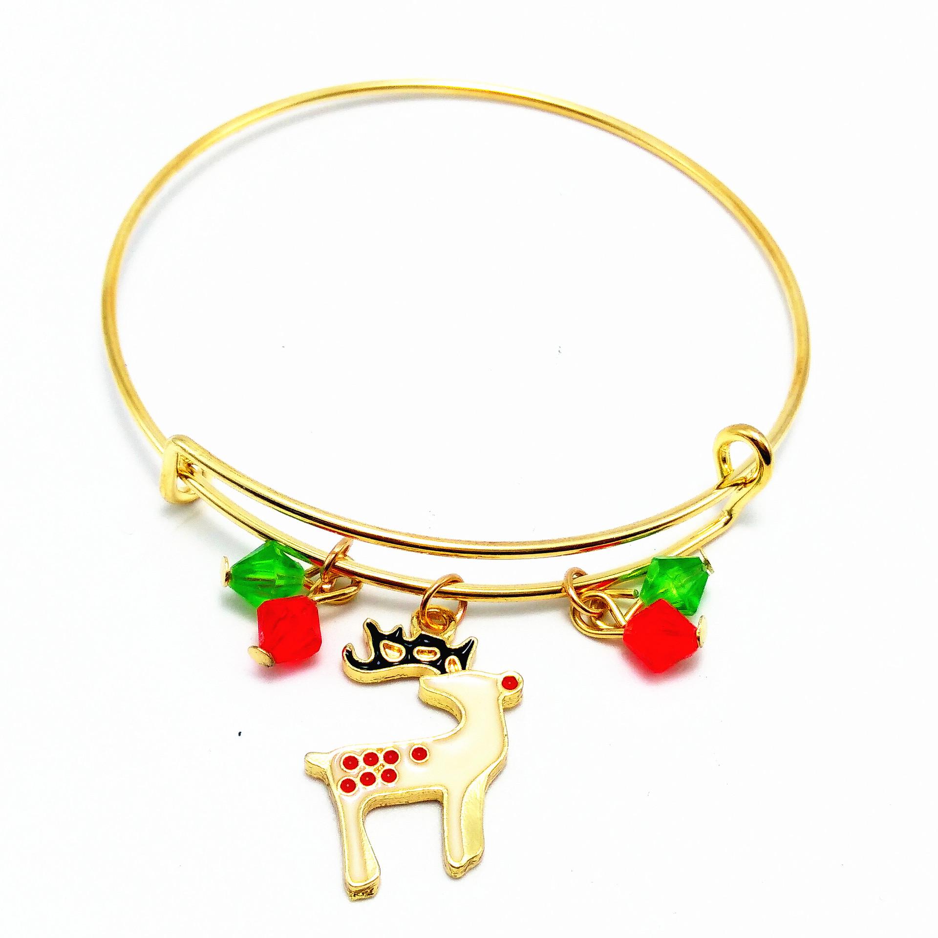 

Европейская и американская мода Рождественский эластичный браслет - Универсальный праздничный аксессуар