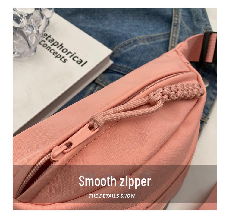 2024 Japanese Sporty Crossbody Bag for Women - Korean Trend, All-Match Chest & Waist Design, Simple Messenger Style