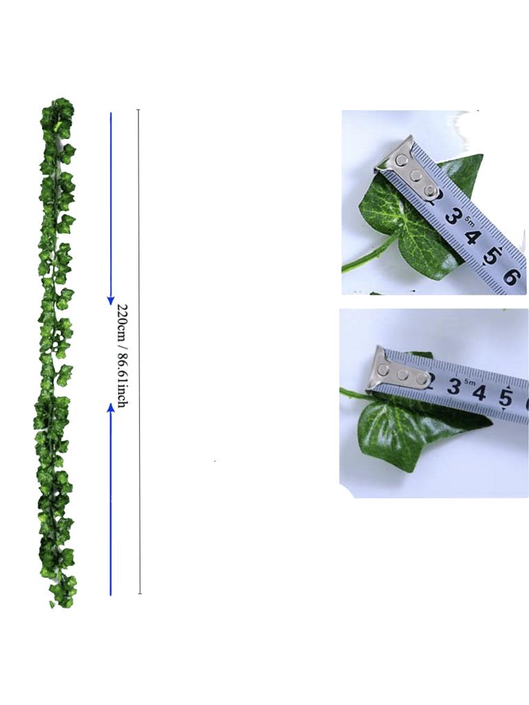 6pc/SET Simulate Ivy strip greenery Vine fake greenery decor, home decor, scene decor, holiday party decor