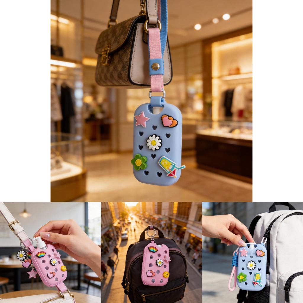 Touchland Hand Sanitizer Holder For Spray Bottles With Eva Material For Travel And Daily Use