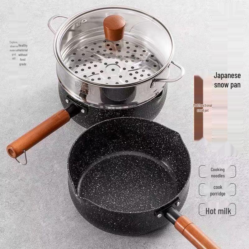 Yicang Maifan Stone Non-stick Japanese Yukihira Pot with Lid