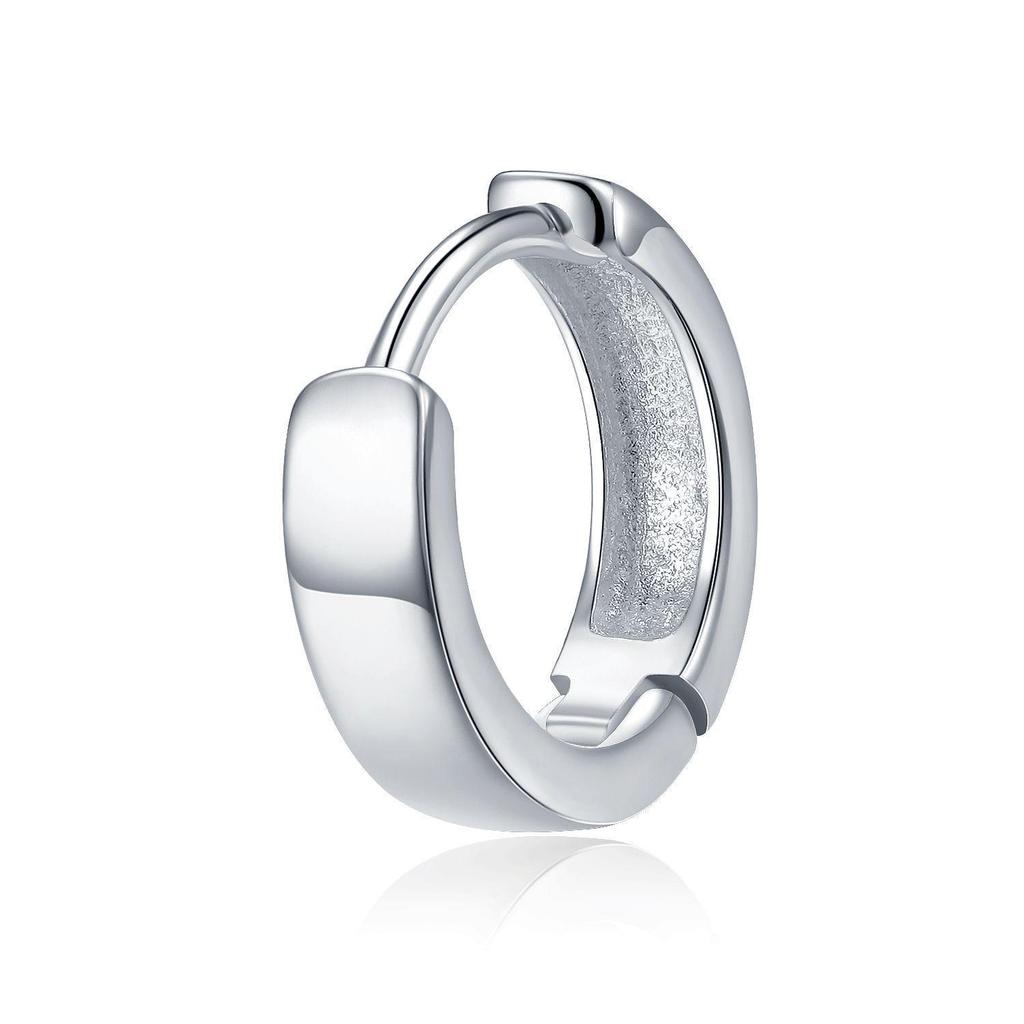 Unisex Double Hoop & Stud Earrings: Versatile Round Ear Cuffs & Clips