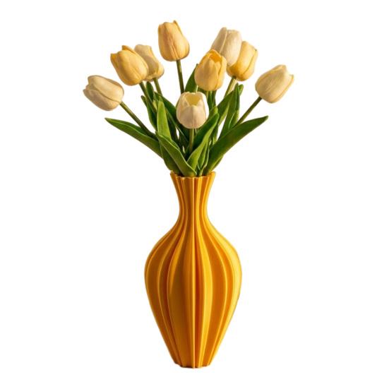 

3D Printed Vase Geometric Design Modern Decorative Vase for Living Room Kitchen Counter Dining Shelf Office Coffee Table