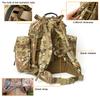 [Akmax.cn] Militärischer Molle II Rucksack, Armee Mittlerer Rucksack, 50L, mit Rahmen, für Outdoor-Aktivitäten, Wandern, Camping, MulticamGreen (Rahmen Multicam)