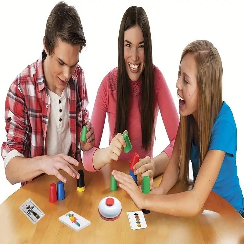 Family Parent Child Gathering Desktop Game Set Race Speed Stacking Cup Puzzle Game Competition Christmas Gift Toys For Kids
