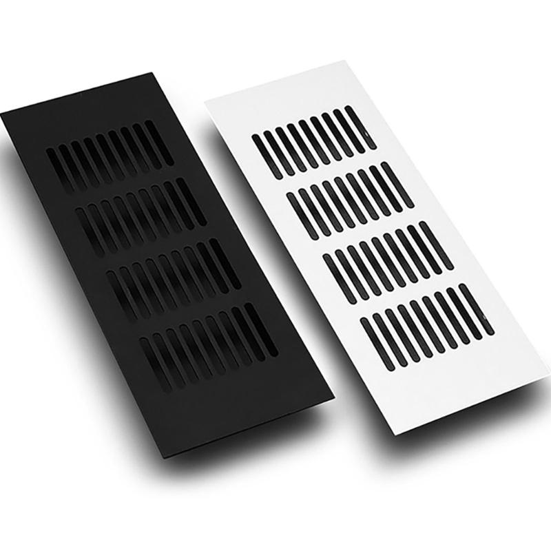 Aluminum Ventilation Grilles Airflows Vent Covers Strong Rustproof Double Side Airflows Grate 4pcs for Cabinets Wardrobes