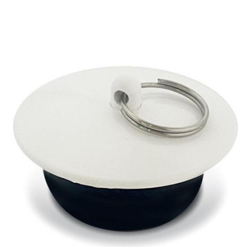 1 basic white bathtub stopper