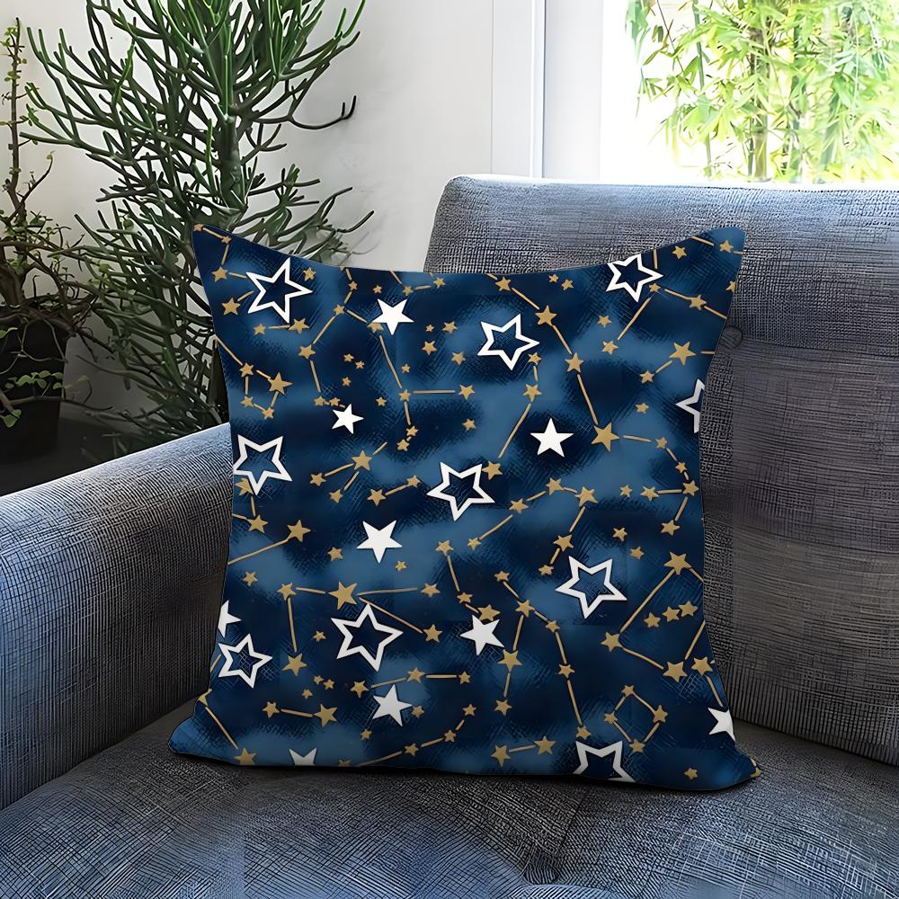 The Starry Sky Cushion Cover Comfortable Reversible Pillow Cover Ideal for Car Sofa Bedroom Beyond