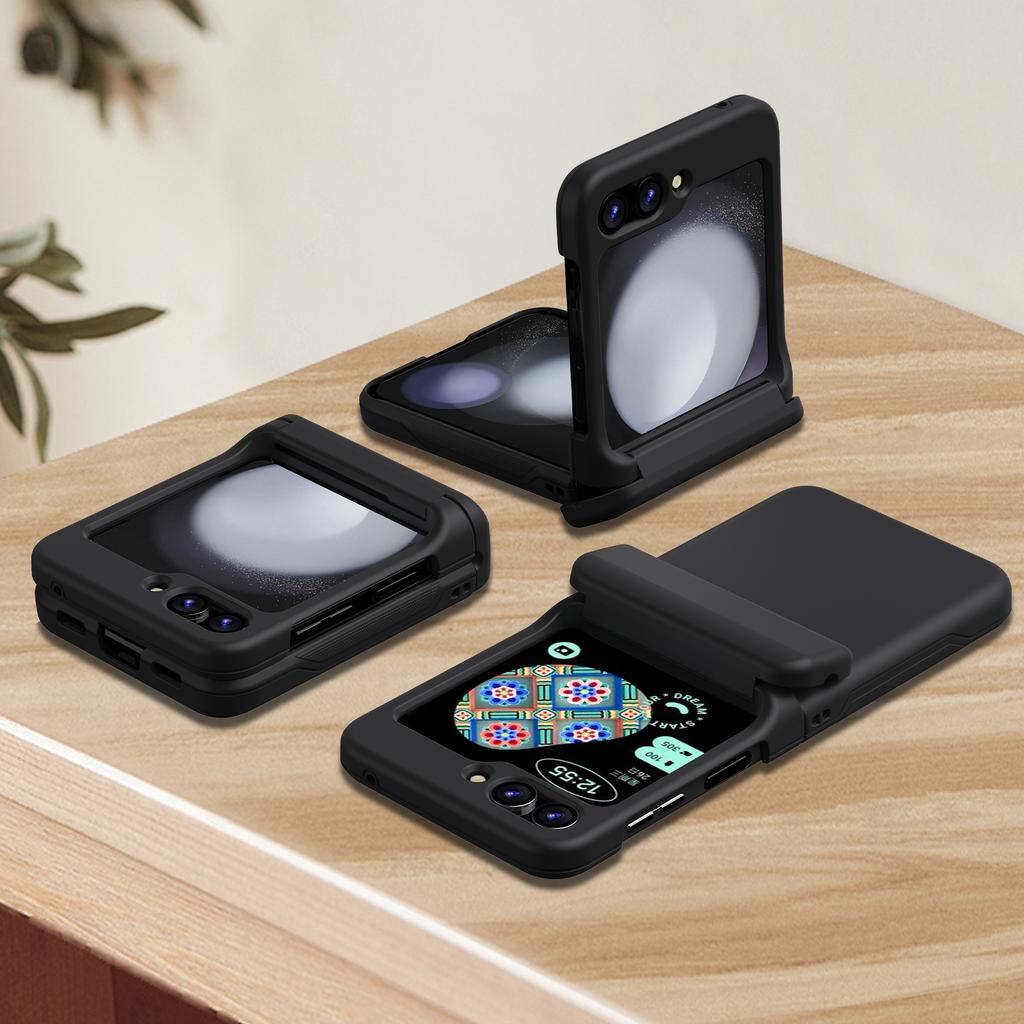 Card Pocket Phone Case for Samsung Galaxy Z Flip 5 Flip4 Flip5 Flip3 Flip 3 4 5G Best Protection Funda Cases