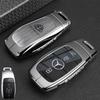 Car Key Cover For Mercedes Benz S C Class W223 W206 2022 S350 S400 S450 S500 C260 C300 Alloy Leather Car Remote Control Key Case OG7 
